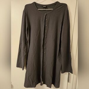 Eileen Fisher Gray Button-down Shirt